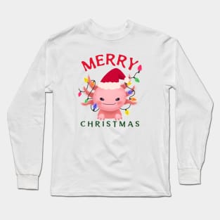 Christmas Axolotl Long Sleeve T-Shirt